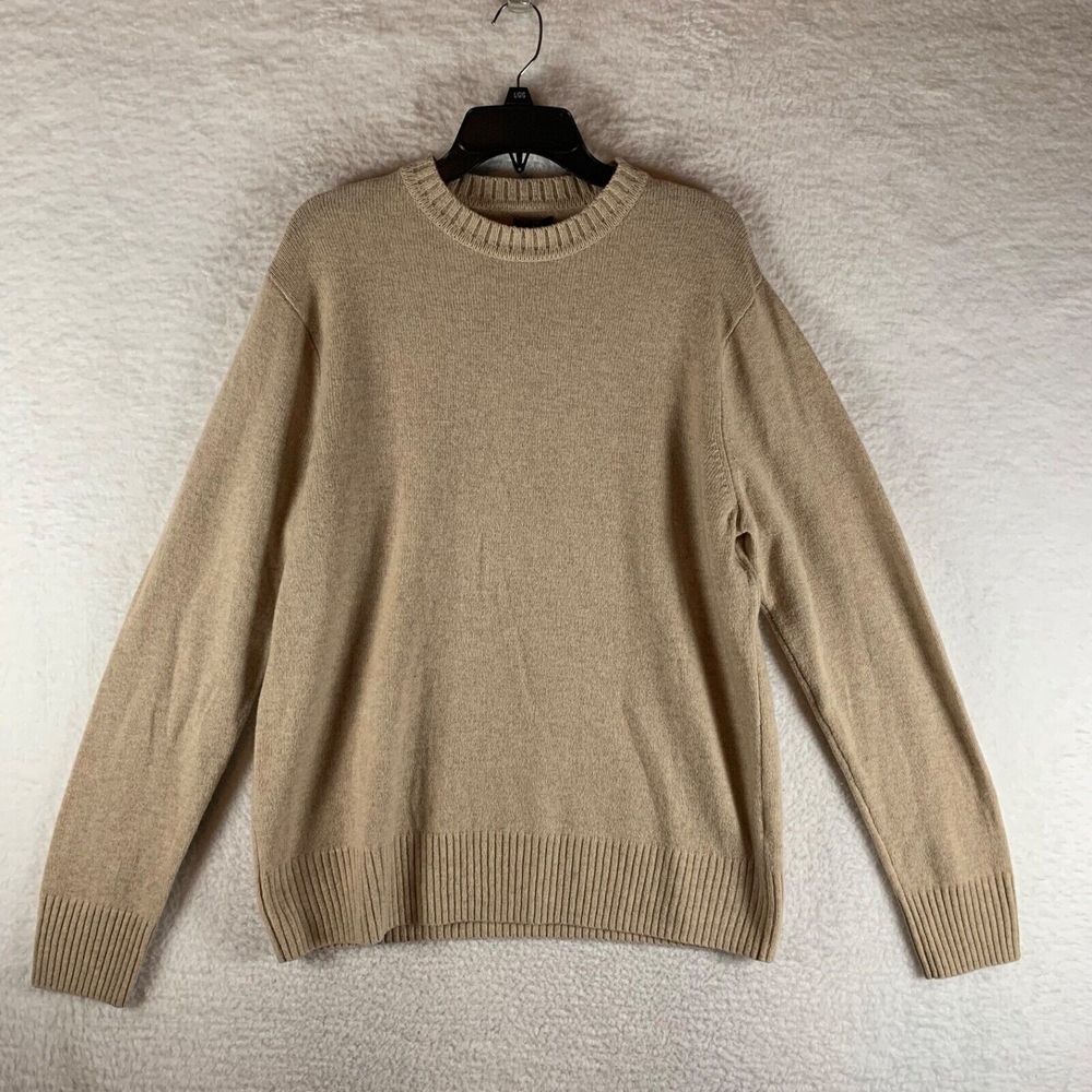 J.Crew Men's Long Sleeve Crewneck Merino Wool Stretch Pullover Sweater Size L